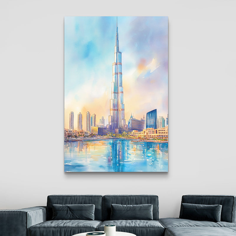 Burj Khalifa Wall Painting