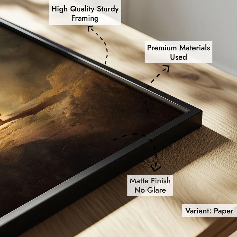 Heavenly Path Archival Paper Wall Painting With Black Frame media 6