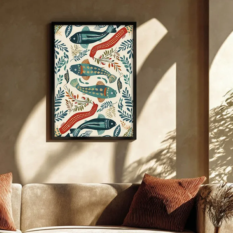 Jalika Canvas Wall Painting With Black Frame media 4
