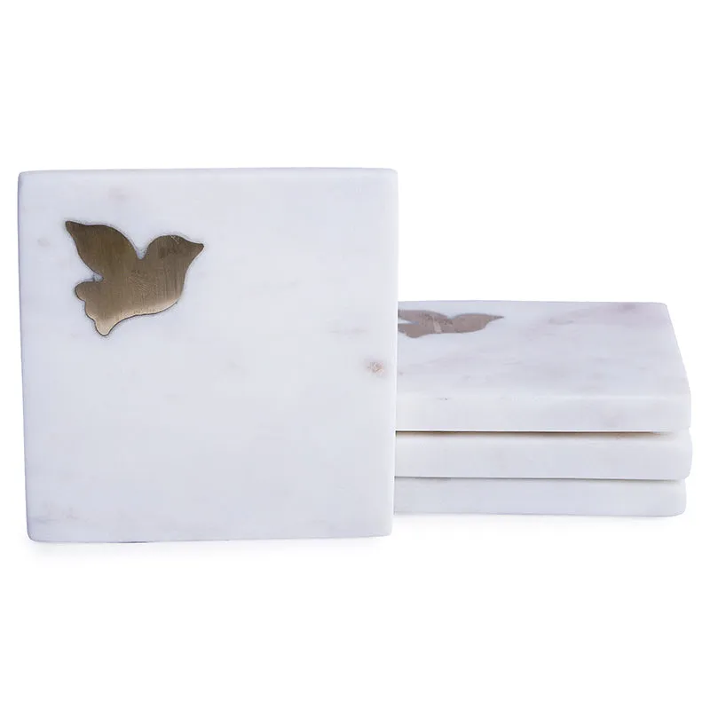 Corsica Wings Marble Coaster - Set Of Four media 4