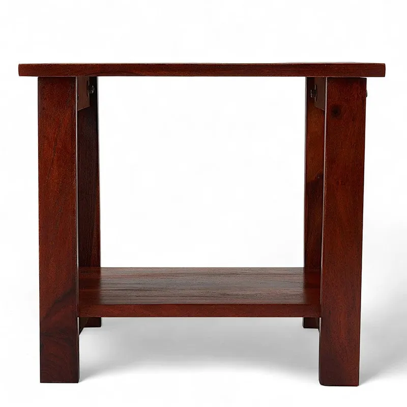 Yavex Sheesham Wooden Center Table - Dark Brown media 5