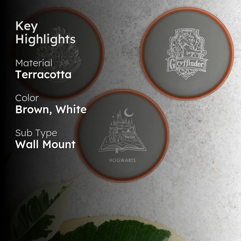 Potter Houses Terracotta Wall Plate - Set Of Three media 2