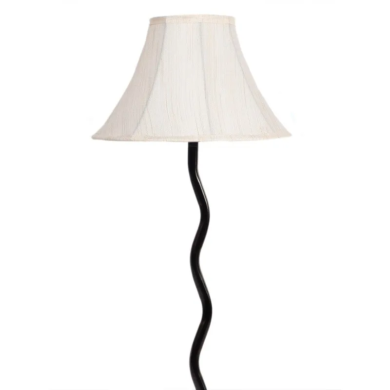 Lunalynx Cotton Table Lamp With Iron Base - White media 6