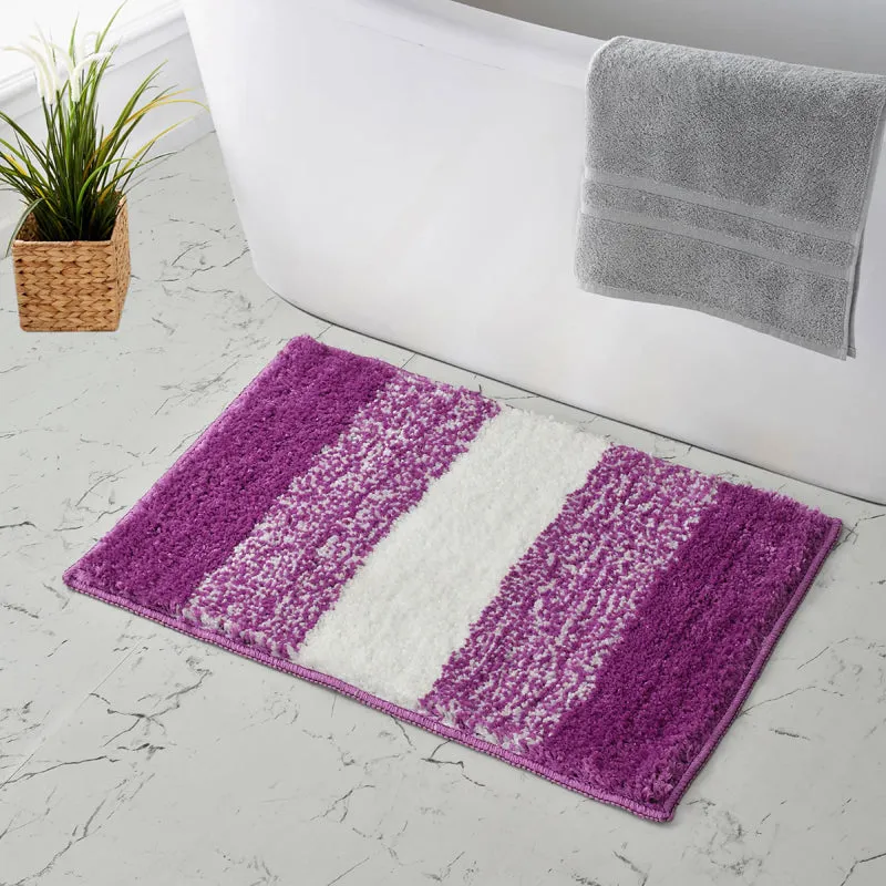 Zyra Cotton Bath Mat - Purple media 1