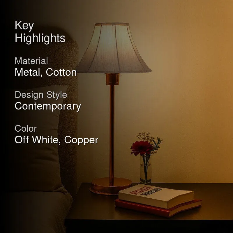 Kavira Auro Metal Table Lamp - OffWhite media 2