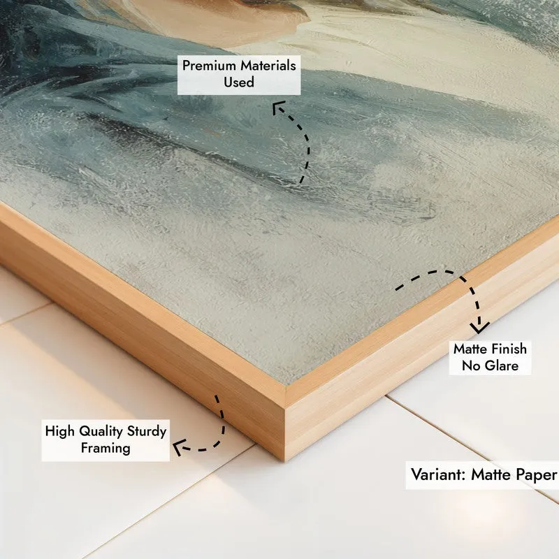 Whispers of Faith Archival Paper Wall Painting With Brown Frame media 6
