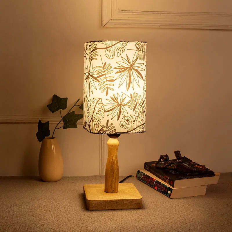 Moulda Acacia Fabric Table Lamp - Blue media 1