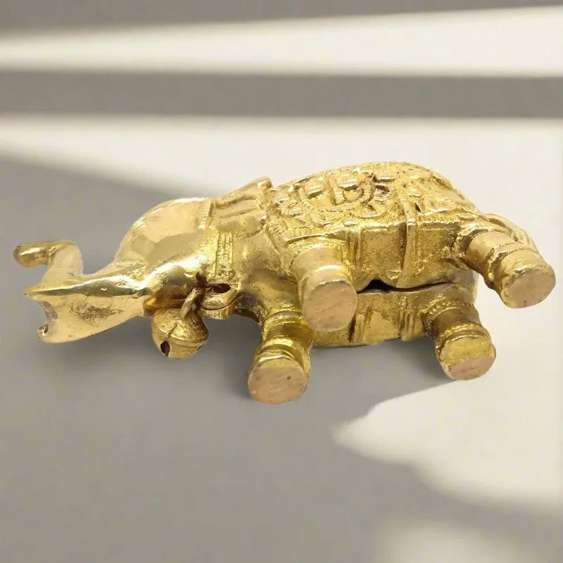Elphant Brass Showpiece - Gold media 5