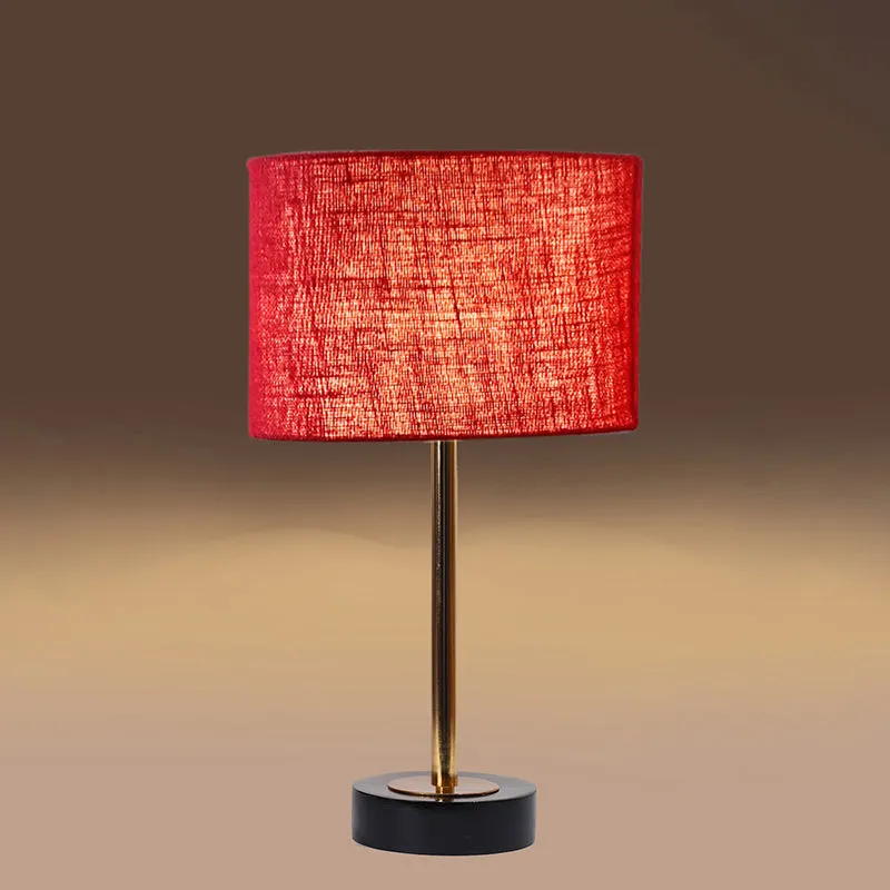 Sienna I Rodin Wooden Table Lamp - Maroon,Gold,Black media 6