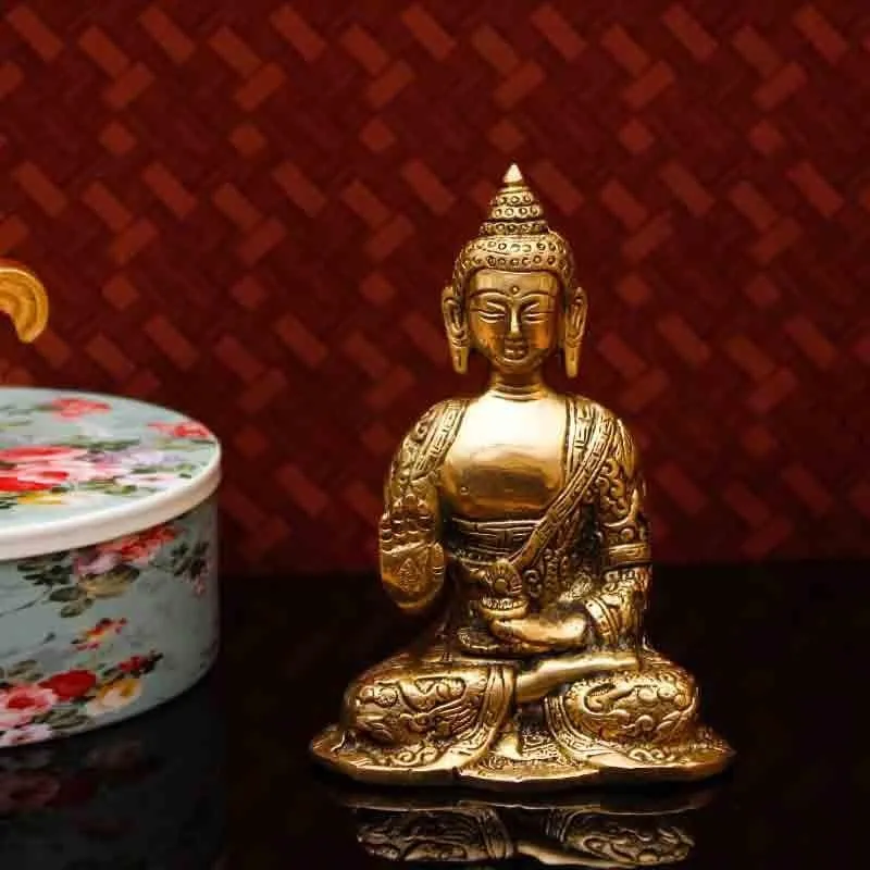 Composed Buddha Statue media 1