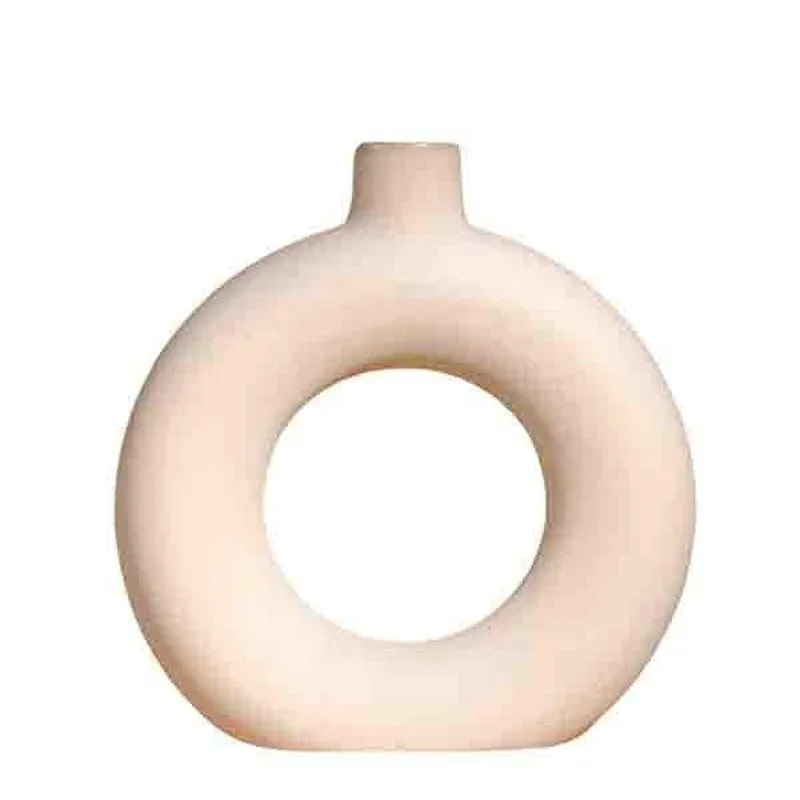 Boho Donut Vase - Powder Pink media 4