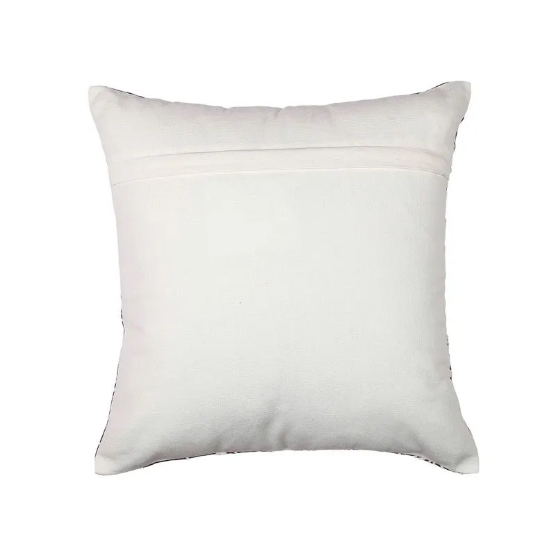 Blossom Charm Cotton Cushion Cover (Purple) - Set of Two media 5