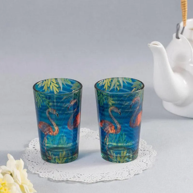 Flamingo Shore Chai Glass - Set Of Two media 3