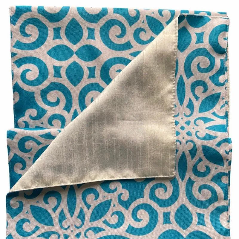 Ekat Poly Canvas Table Runner - Blue media 4