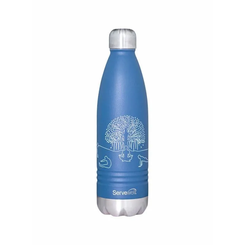 Zen Sip Hot & Cold Thermos Bottle (Blue) - 750 mL media 4