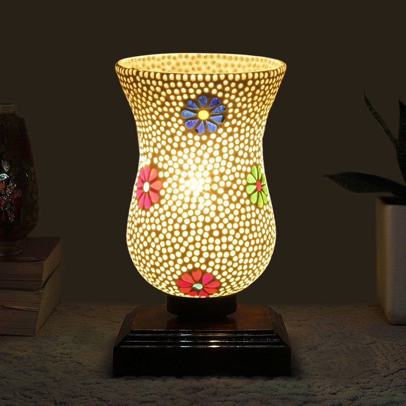 Colorique Mosaic Glass Table Lamp - Multicolor