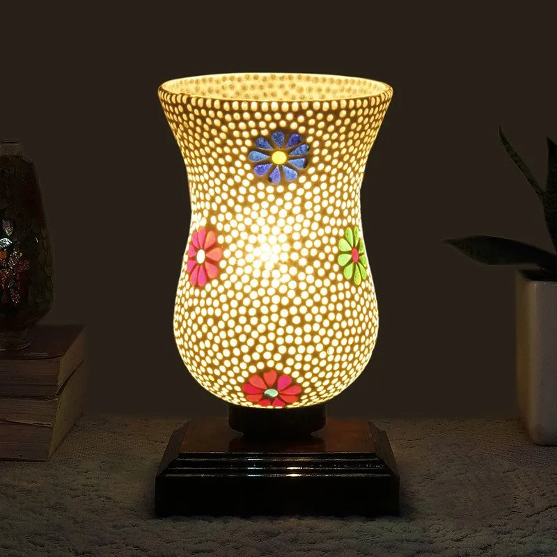 Colorique Mosaic Glass Table Lamp - Multicolor media 1