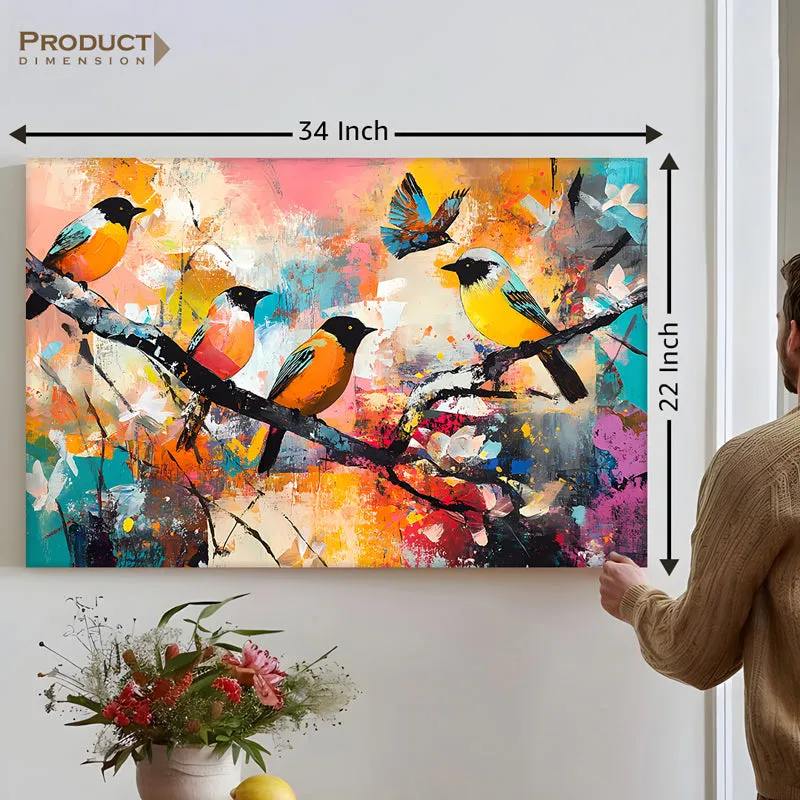 Vibrance Of Birds I Canvas Wall Art media 7