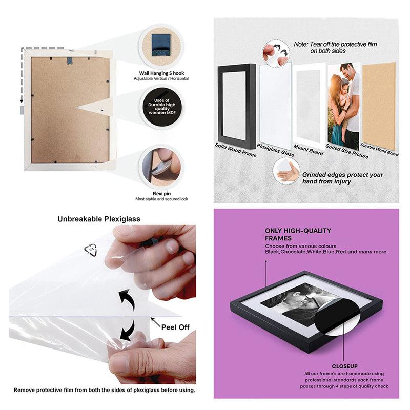 Abira White MDF Photo Frame - Set Of Six image 5