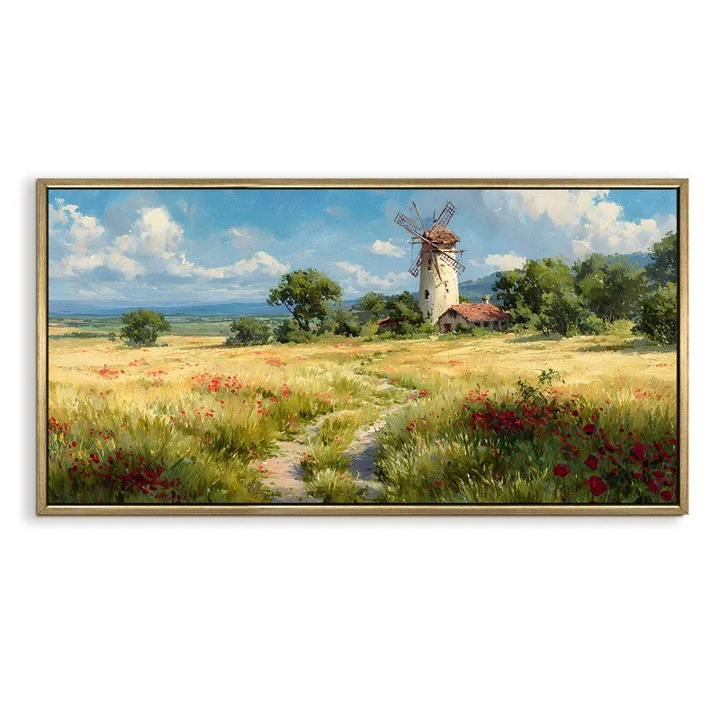 Windmill Watch Canvas Wall Painting With Frame media 3