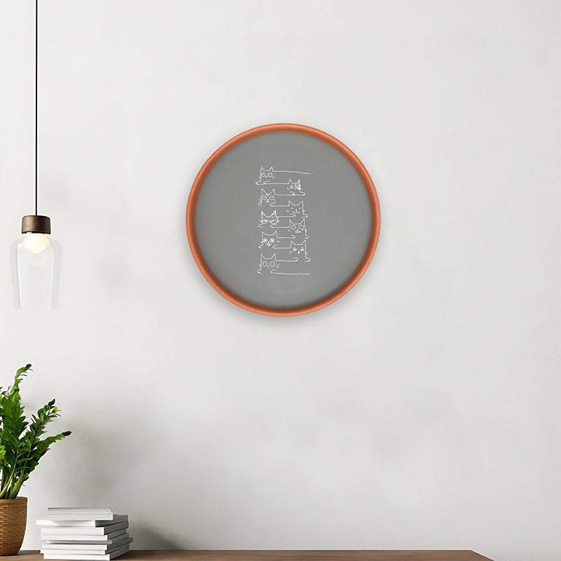 Paw Pause Terracotta Wall Plate