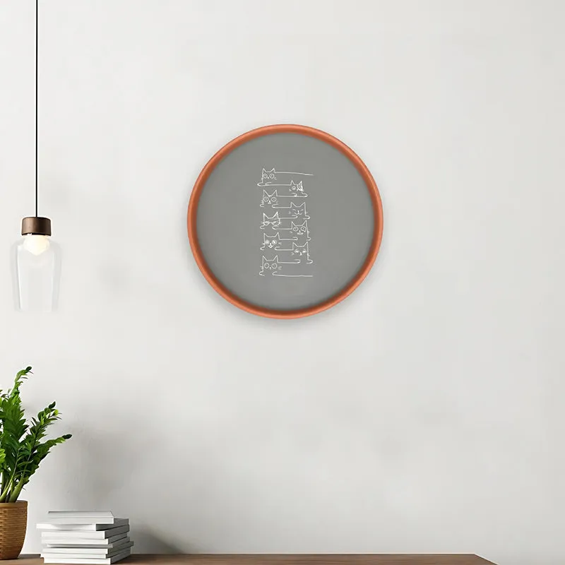 Paw Pause Terracotta Wall Plate media 1