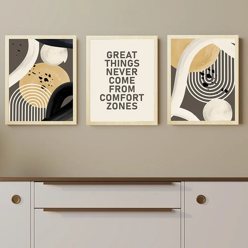 Comfort Zone Abstract Wall Art - Set Of Three media 5