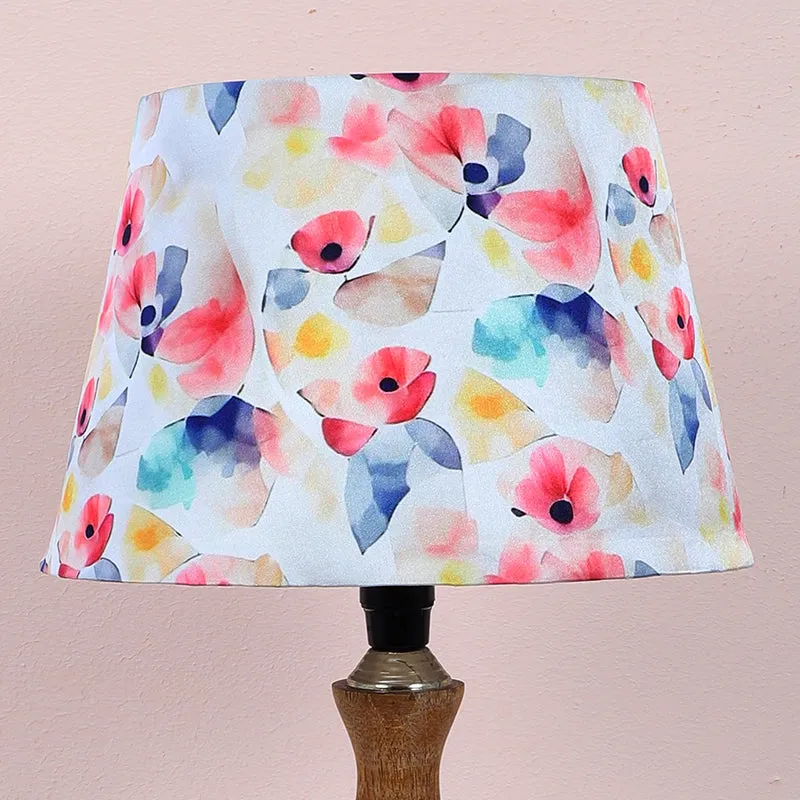 Luna Borealis Glyph Printed Mango Wood Table Lamp - Multicolor media 3