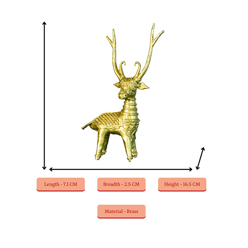 Ethnic Mystic Deer Showpiece media 8