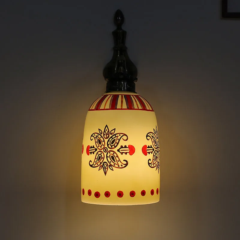 Rosette Glow Hand Painted Wall Lamp media 4