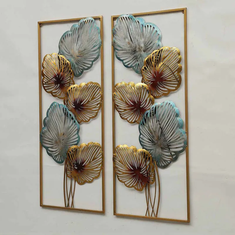 Azure Flora Iron Wall Accent - Set Of Two media 3