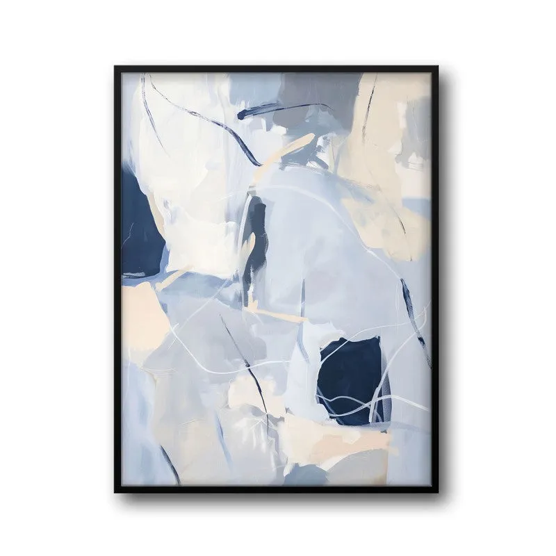 Cobalt Flux Framed Canvas Wall Painting media 6