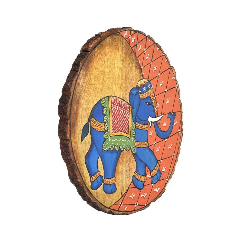 Neel Gajaraj Pichwai Handpainted Wall Plate media 4
