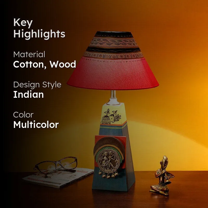 Yumi Wooden Table Lamp - Multicolor media 2