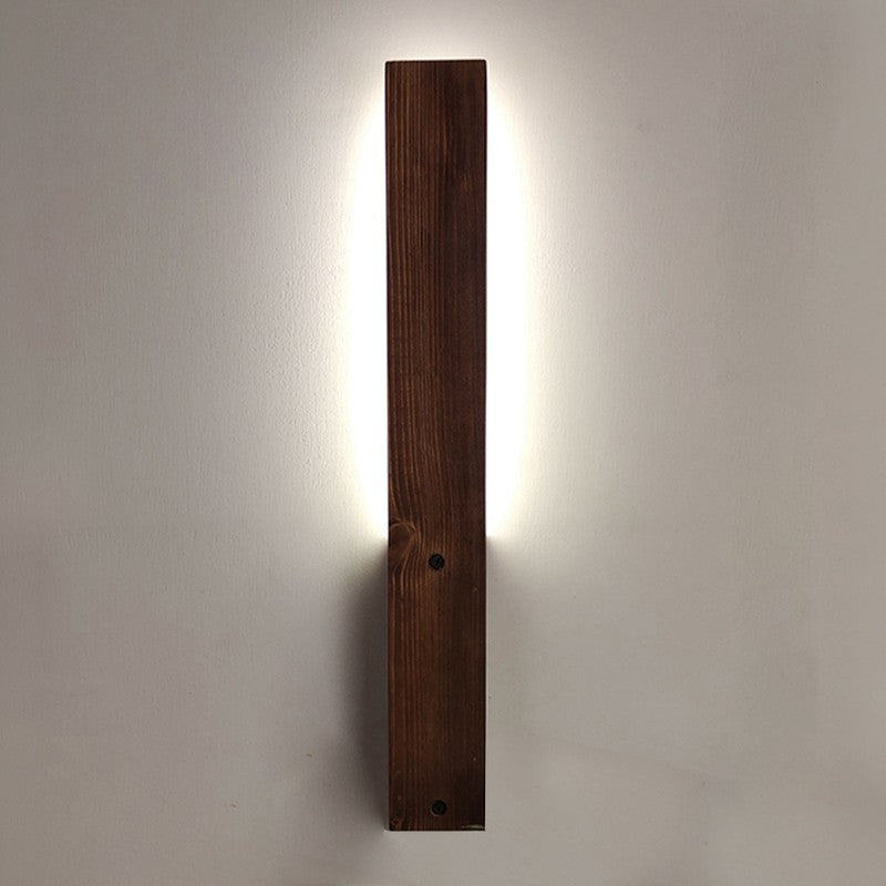 CalmCore Wooden Wall Lamp - Brown media 4