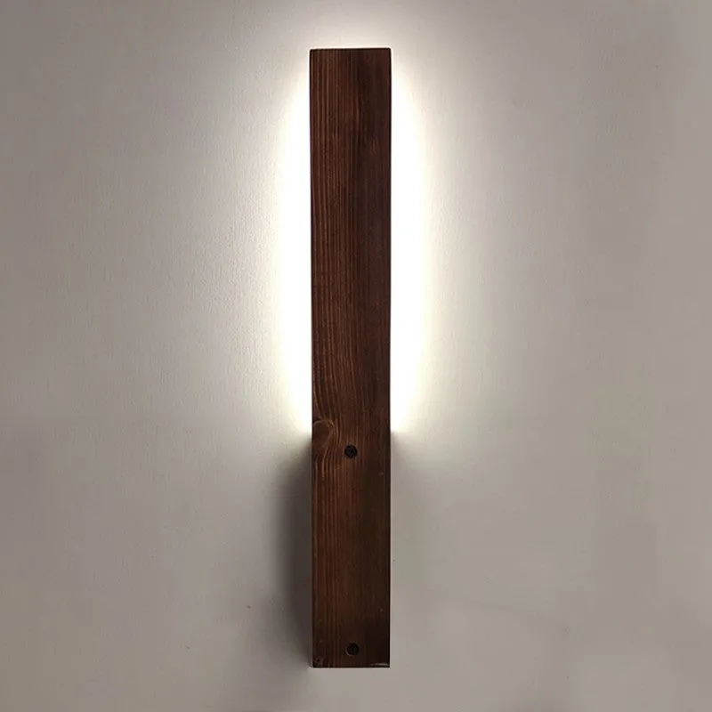 CalmCore Wooden Wall Lamp - Brown media 4