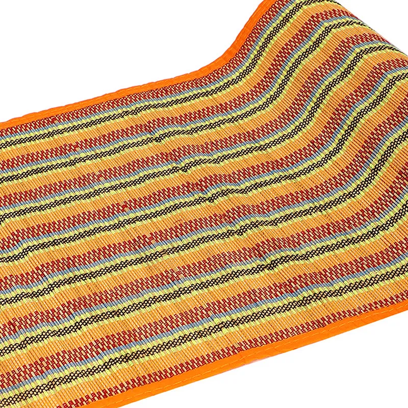 Chequered Zen Bamboo Table Runner - Orange media 3