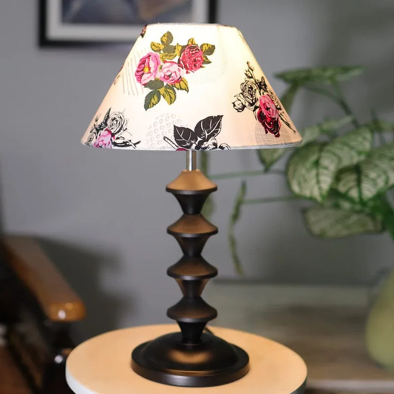 Gracie Bell Metal Stand Fabric Table Lamp - Multicolor media 1