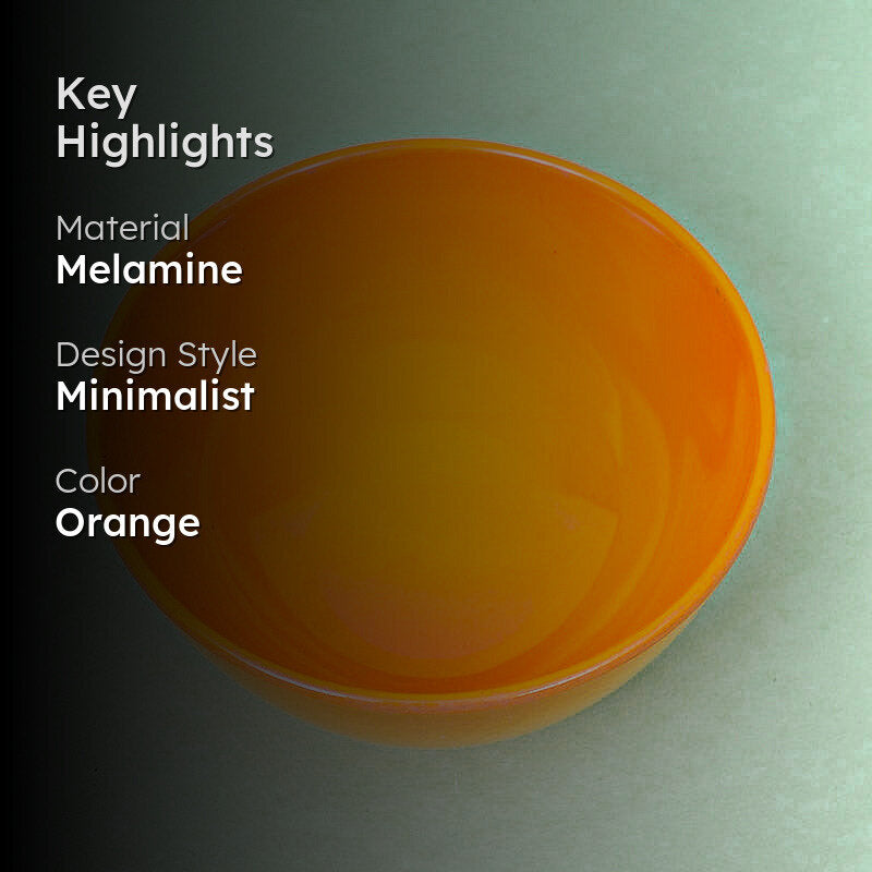 Ivera Serving Bowl (Orange) - 800 ML media 2