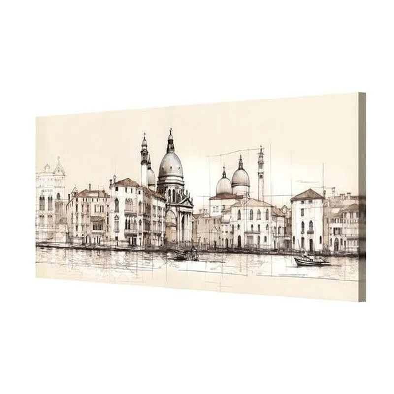 Vintage Cityscape Wall painting media 5