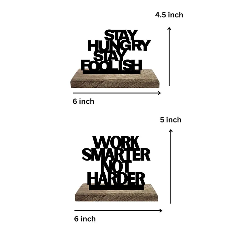 Hungry Minds Smart Tactics Typography Showpiece - Set Of Two media 7