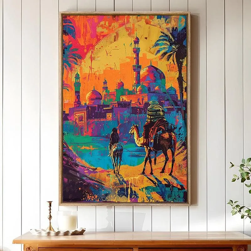 Mirage of Majesty Canvas Traditional Wall Art With Frame media 1