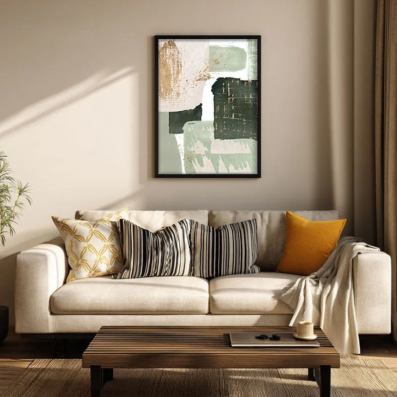 Stone & Sage Framed Canvas Wall Painting media 1