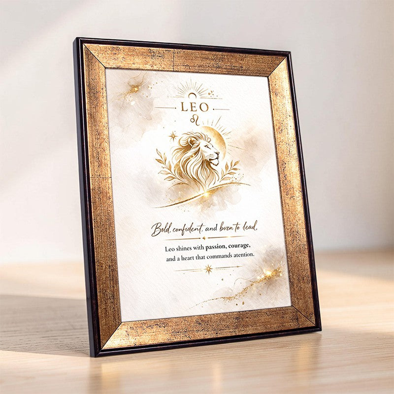 Leo Zodiac Photo Frame media 6