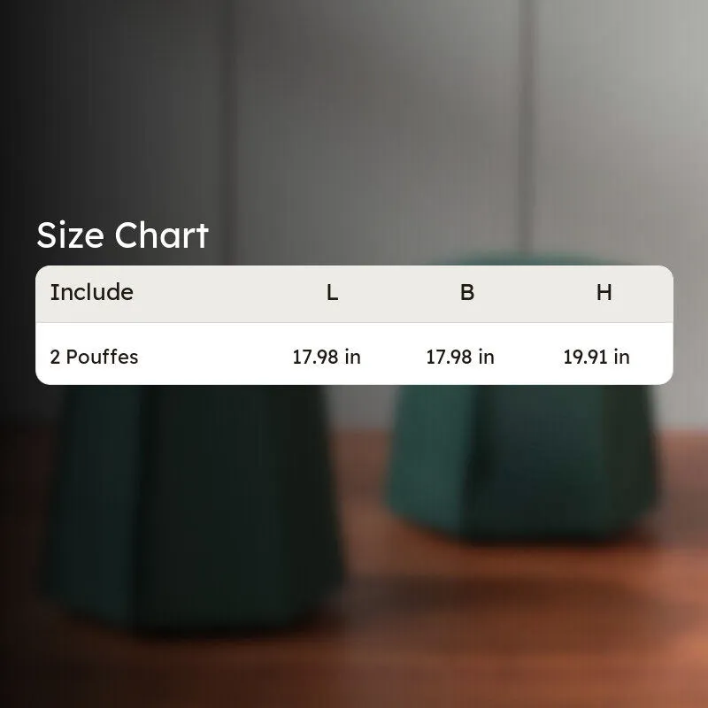 Soft Balance Pouffe (Green) - Set Of Two media 8