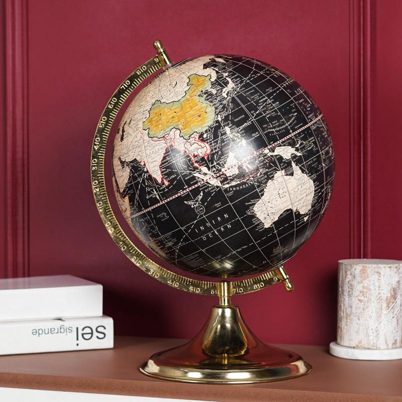 Obsidian Earth Metal Globe image 3