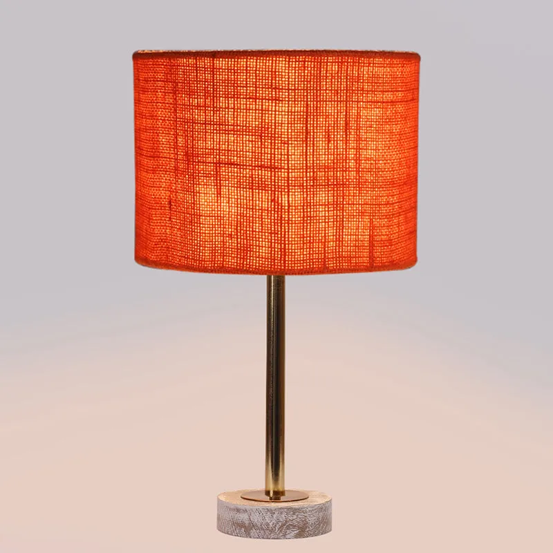 Sienna I Rodin Wooden Table Lamp - Orange,Gold,White media 5
