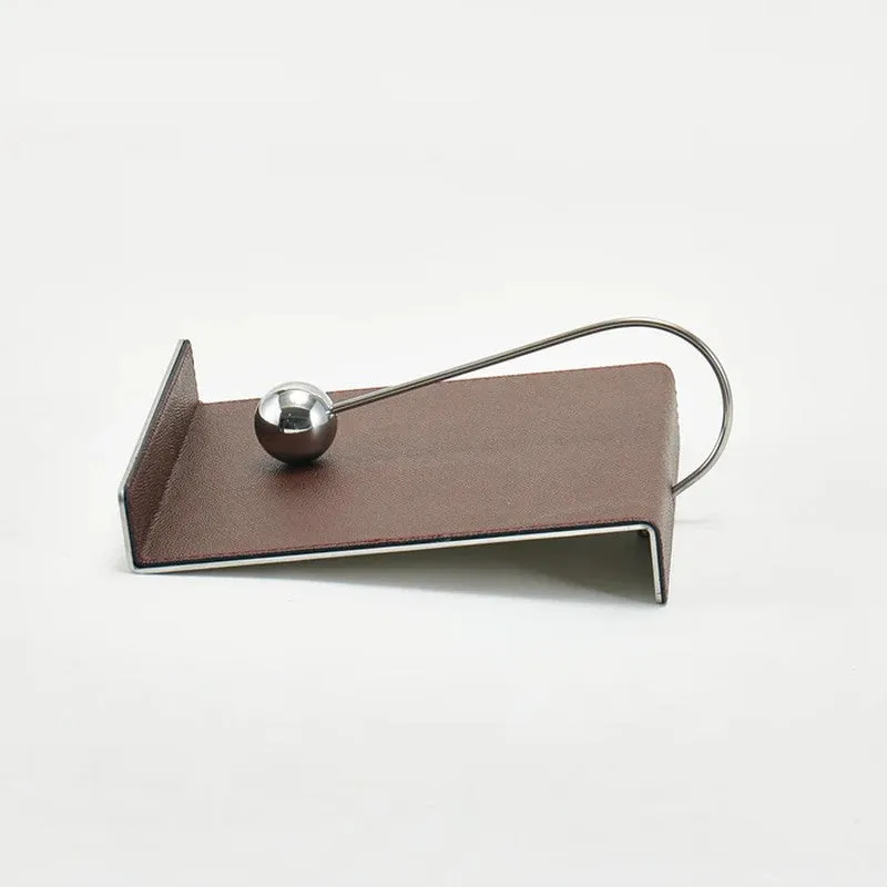 Serve Fold (Leather,Stainless Steel) Tissue Holder media 5
