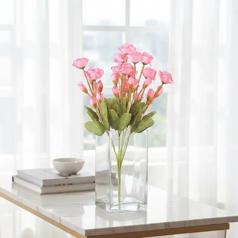 Mini Rose Artificial Flowers - Pink media 1