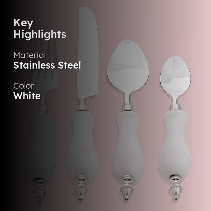 Coover Cutlery (White) - Set Of Sixteen media 2